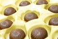 Nine chocolates Royalty Free Stock Photo