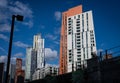 Colorful residential buildings in Nine Elms, London, UK