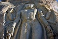 Nine feet high sculpture of Maitrya Buddha, Mulbek Chamba , Mulbek-Kargil, Ladakh, India