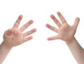 Nine Fingers Royalty Free Stock Photo