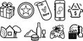 Nine icons for web site