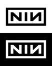 Nine Inch Nails band logo. Royalty Free Stock Photo