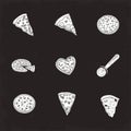 nine italian pizzas icons