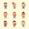 nine little lovers characters