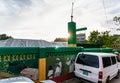 Nine Mile, Jamaica JANUARY 07, 2017: Private basic school opened by Cedella Marley Booker - Bob Marley`s sister. The wall in