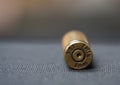 Nine Millimetre (9mm) bullet shell casing cartridge Royalty Free Stock Photo