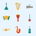 nine musical instruments