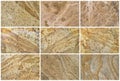 Nine Natural Limestone Background or textures Royalty Free Stock Photo