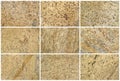 Nine Natural Limestone Background or textures Royalty Free Stock Photo