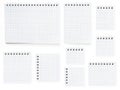 Nine notebooks Royalty Free Stock Photo