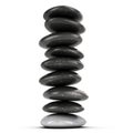 Nine Pebbles Stacked, Stones Artwork