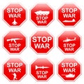 Nine signs stop war.