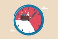 Nine to five or 9-5 job, office work routine by working everyday, bored responsibility for salary paycheck, overworked, burnout or