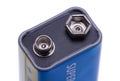 Nine Volt Battery Close Up Royalty Free Stock Photo