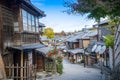 Ninenzaka Ninen-zaka, is a stone-paved pedestrian road tourist attraction. The road is lined with traditional buildings shop Royalty Free Stock Photo