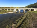 Nineteenth-century bridge over the Yantra River in Byala, Bulgaria Royalty Free Stock Photo