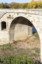 Nineteenth-century bridge over Yantra River in Byala, Bulgaria Royalty Free Stock Photo