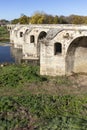 Nineteenth-century bridge over Yantra River in Byala, Bulgaria Royalty Free Stock Photo