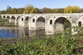 Nineteenth-century bridge over Yantra River in Byala, Bulgaria Royalty Free Stock Photo