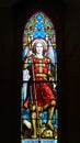 Nineteenth century church window Saint Michael