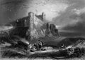 Old Illustration of Historic English Castle Royalty Free Stock Photo