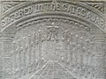 Nineteenth century gravestone detail gates heaven Royalty Free Stock Photo