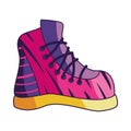 nineties pop art style boot