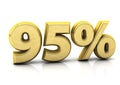 Ninety five percent gold