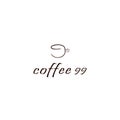 ninety nine coffee logo vector design