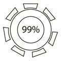 Ninety nine infographics, outline style