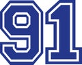 Ninety-one College Number 91