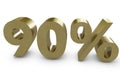 Ninety percent Royalty Free Stock Photo