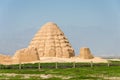 Western Xia tombs (Xixia Wangling). a famous historic site in Yinchuan, Ningxia, China. Royalty Free Stock Photo