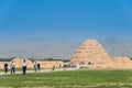 Western Xia tombs (Xixia Wangling). a famous historic site in Yinchuan, Ningxia, China. Royalty Free Stock Photo