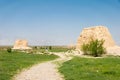 Western Xia tombs (Xixia Wangling). a famous historic site in Yinchuan, Ningxia, China. Royalty Free Stock Photo