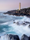 Ninini Point Lighthouse on Nawiliwili Bay in Kaua`i`