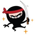 Ninja Cartoon Vector