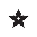 Ninja dart logo design template Royalty Free Stock Photo