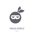 Ninja emoji icon. Trendy Ninja emoji logo concept on white background from Emoji collection Royalty Free Stock Photo