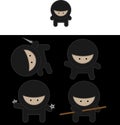 Ninja fighters vector