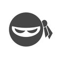 Ninja icon, samurai logo