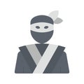 Ninja icon vector image. Royalty Free Stock Photo