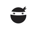 Ninja Logo Design Royalty Free Stock Photo