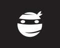 Ninja Logo Design Royalty Free Stock Photo