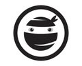 Ninja Logo Design Royalty Free Stock Photo