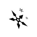 Ninja Shuriken logo vector template