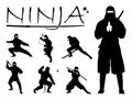 Ninja Silhouette Set