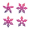 Ninja throwing stars, shurikens