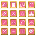 Ninja tools icons pink