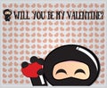 Ninja Valentine's day card